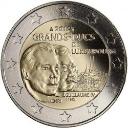 Luxembourg 2 euro 2012 "100th anniversary of the death of William IV" UNC (KM # 121)