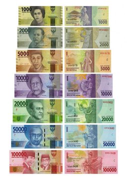 Індонезія набір з 7 банкнот 2016 UNC 1000, 2000, 5000, 10000, 20000, 50000, 100000 рупій Б06606 фото