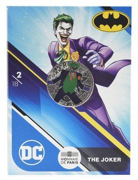 Монета Франція 10 євро 2025 Срібло UNC Комікси DC - 2\18 - The Joker - Джокер М24202 фото