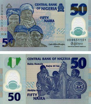 Nigeria 50 Naira 2018 Polymer UNC (P40)