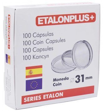 Капсули для монет 31 мм.&nbsp;(100 штук) Etalonplus А13861 фото