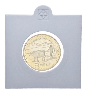 Nepal 2 Rupees 2006 AU-UNC Plow