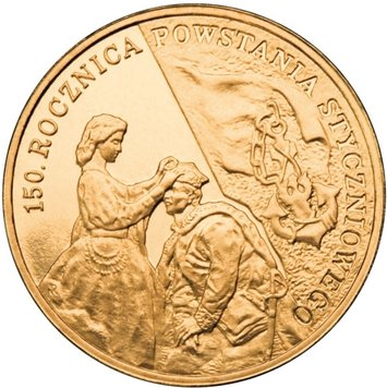 Poland 2 zloty 2013 "150 years of the 1863 uprising" UNC (Y # 852)