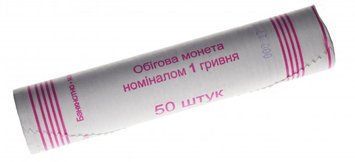 Україна 1 гривня 2019 Володимир Великий UNC Банківський ролик (50 монет) М13026 фото