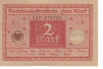 Germany 2 mark 1920 UNC