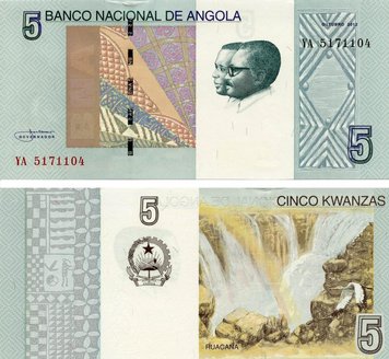 Angola 5 Kwanza 2012 UNC (P151A)