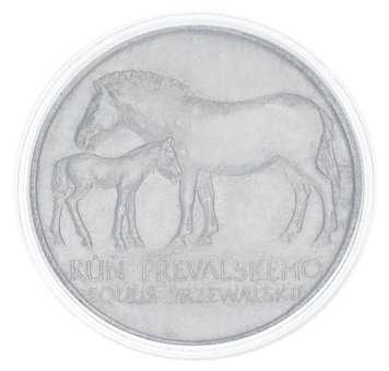 Czechoslovakia 50 crowns 1987 Silver F-VF Przewalski's Horse