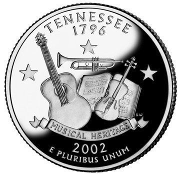 Монета США 25 центів (квотер) 2002 D &laquo;Штати і території - Теннессі&raquo; UNC (KM#331) М01904 фото