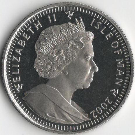 Остров Мэн 1 крона 2002 &laquo;Кот. Кошка&raquo; UNC (KM#1111) М08207 фото