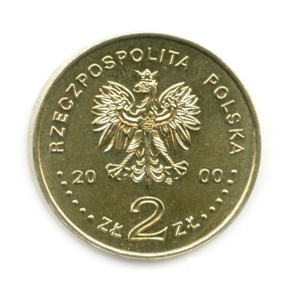 Монета Польща 2 злотих 2000 F-VF Великий Ювілей 2000 року (Y#376) М06028 фото