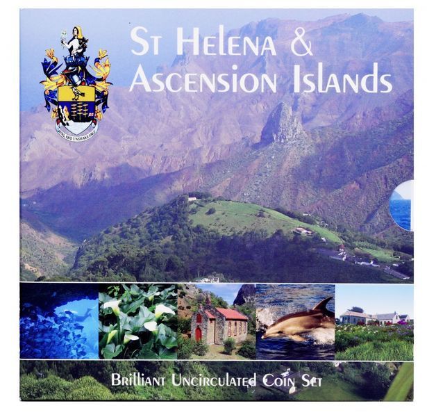 Coins set Saint Helena set of 8 coins 2003-2006 UNC 1 penny, 2, 5, 10, 20, 50 pence, 1, 2 pounds