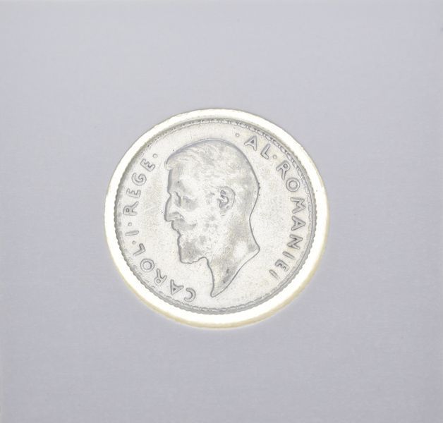 Romania 1 lei 1912 F-VF Silver