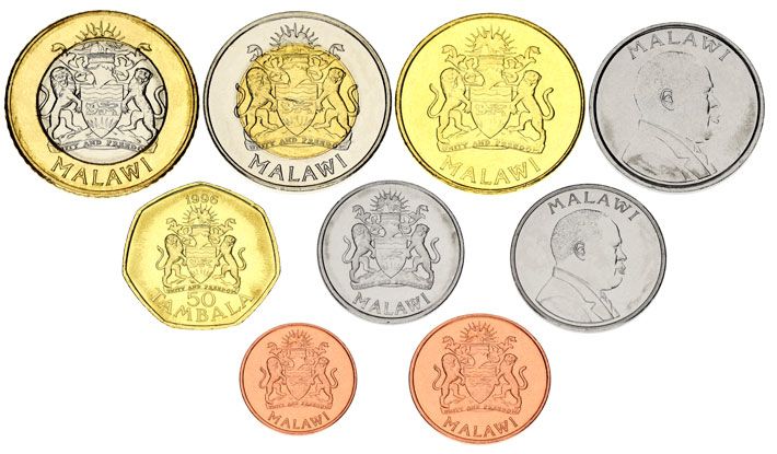 Malawi set of 9 coins 1996-2006 AU-UNC 1, 2, 5, 10, 20, 50 tambala, 1, 5, 10 kwacha