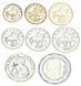 Coins set Bulgaria set of 8 coins 1999-2015 UNC 1, 2, 5, 10, 20, 50 stotinki, 1, 2 lev