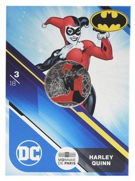 Монета Франція 10 євро 2025 Срібло UNC Комікси DC - 3\18 - Harley Quinn - Харлі Квін М24203 фото