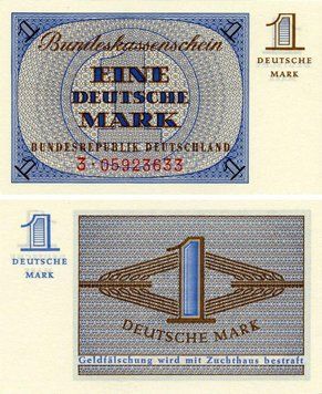 Banknote Germany 1 mark 1967 UNC Germany (P28)
