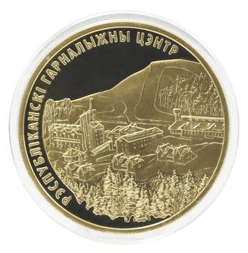 Монета Беларусь 200 рублей 2006 Золото Proof Горнолыжный центр Силичи (Au 900, 34,56 грамм) М23485 фото