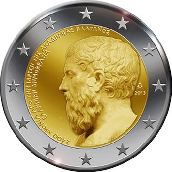 Greece 2 euro 2013 "Plato" UNC (KM # 252)