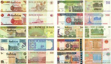 Sudan set of 10 banknotes 1992-2002 UNC 5, 10, 25, 50, 100, 200, 500, 1000, 2000, 5000 pounds