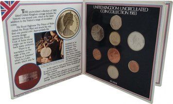 Великобританія набір з 8 монет 1983 UNC М08711 фото