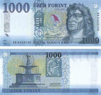 Hungary 1000 HUF 2017 UNC