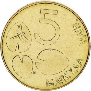 Монета Фінляндія 5 марок 1992 UNC &laquo;Тюлень.&nbsp;Морський котик" М11058 фото