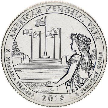 Монета США 25 центів (квотер) 2019 S &laquo;47-й парк - Меморіал парк&raquo; UNC М11057 фото
