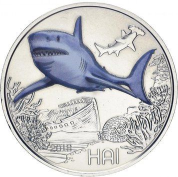 Австрія 3 євро 2018 &laquo;Кольорові створення - Акула&raquo; UNC М10600 фото