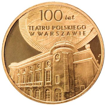 Poland 2 PLN 2013 "100 years of the Polish Theater in Warsaw" UNC (Y # 854)