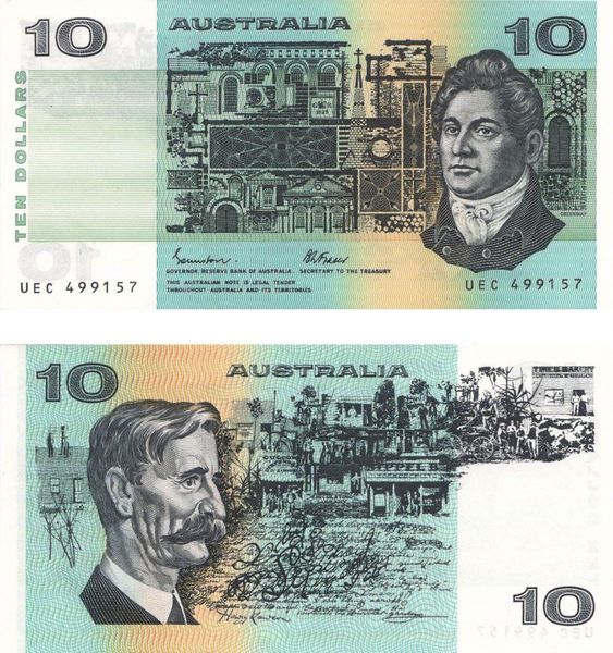 Australia 10 Dollars 1985 Johnston & Fraser UNC (P45)