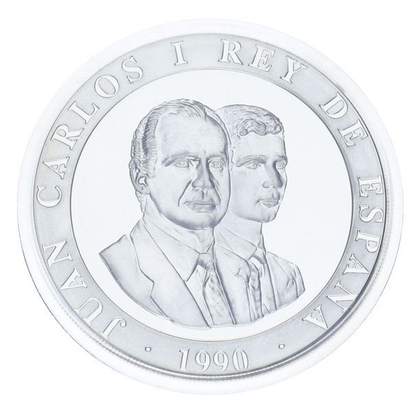 Монета Іспанія 2000 песет 1990 Срібло Proof XXV літні Олімпійські ігри в Барселоні 1992 року - Баскетбол М23304 фото