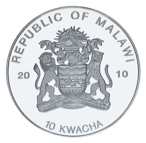 Coin Malawi 10 Kwacha 2010 Proof Endangered Frog Species - Tree Frogs