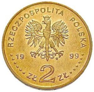 Польща 2 злотих 1999 F-VF Владислав IV Ваза (Y#368) М06030 фото