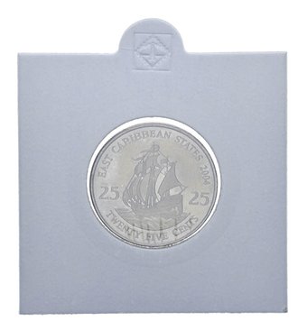 Східні Кариби 25 центів 2004 F-VF М11669 фото