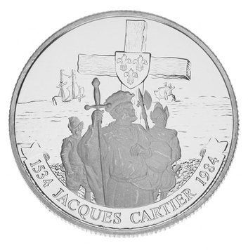 Монета Канада 1 доллар 1984 UNC 450 лет с момента открытия Гаспе М14868 фото