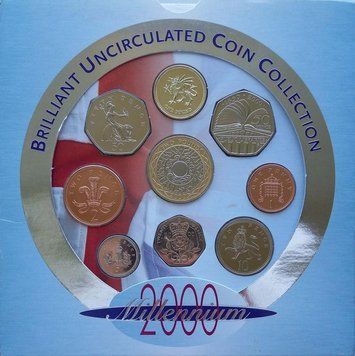 Великобританія набір з 9 монет 2000 &laquo;Міленіум&raquo; UNC М08712 фото
