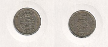 Angola 2.5 escudos 1969 VF (KM # 77)