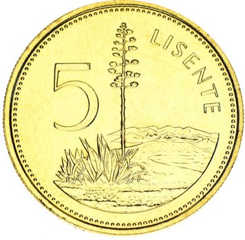 Lesotho 5 Lisente 1994 AU-UNC