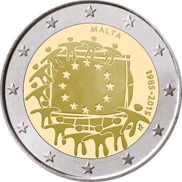 Malta 2 euro 2015 "European flag" UNC