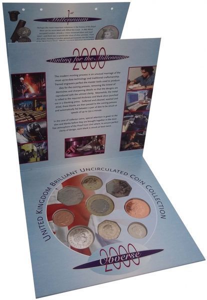 Великобританія набір з 9 монет 2000 &laquo;Міленіум&raquo; UNC М08712 фото