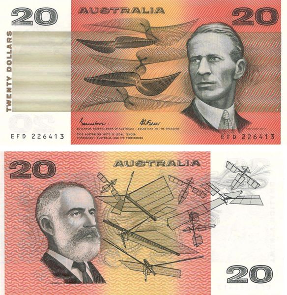 Australia 20 Dollars 1985 Johnston & Fraser UNC (P46)