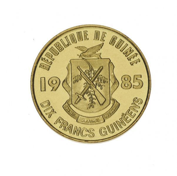 Guinea 10 francs 1985 AU-UNC