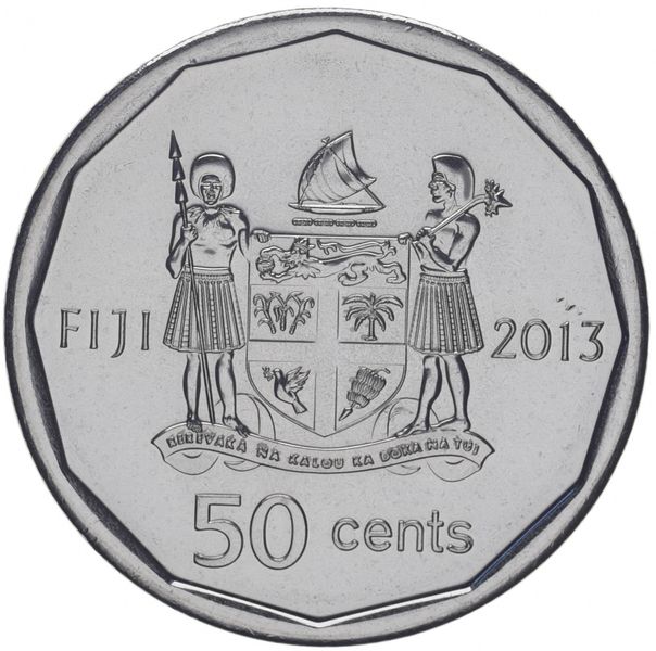 Fiji 50 Cent 2013 Paralympics - High Jump UNC (KM # 515)