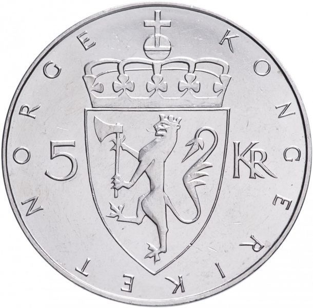Norway 5 kronor 1975 "Libra" UNC (KM # 421)