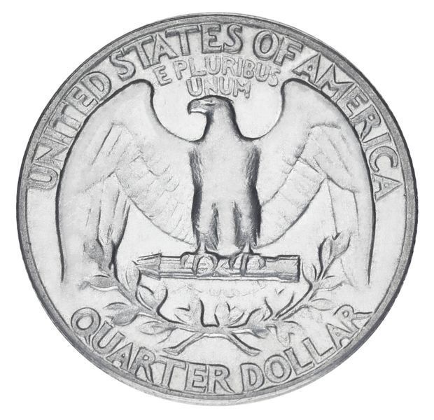Монета США 25 центів (квотер) 1964 Срібло F-VF (Ag 900, 6.25 грама) М19920 фото
