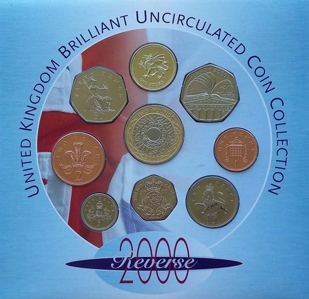 Великобританія набір з 9 монет 2000 &laquo;Міленіум&raquo; UNC М08712 фото