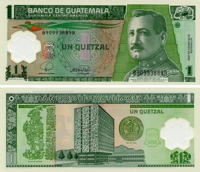 Guatemala 1 quetzal 2008 UNC (P115a)