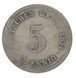 Німеччина 5 пфенігів 1874 F-VF З обігу М14818 фото 1
