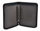 OPTIMA Kurt binder (up to 30 sheets) for coins or banknotes, Leather upholstery black Leuchtturm