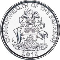 Bahamas 5 cents 2015 UNC (KM # 221)